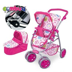 KB053786 KB053789-KB053791 - Indoor kids pretend play iron push trolley baby doll stroller toy